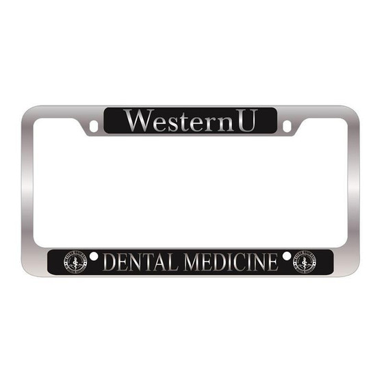 Dental Medicine License Plate Frame
