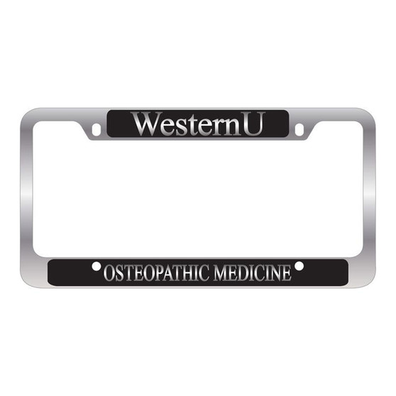 Osteopathic Medicine License Plate Frame