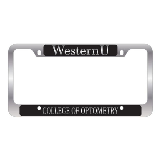 College of Optometry License Plate Frame