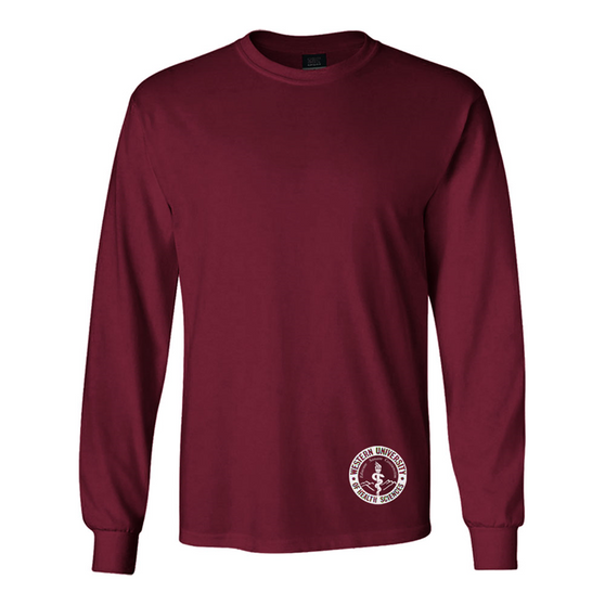 WesternU Classic Long Sleeve T-Shirt Burgundy
