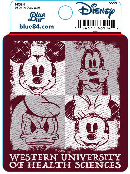 WesternU On The Quad Disney Sticker