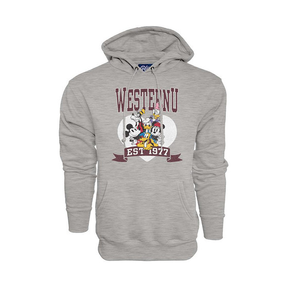 WesternU Disney Heart Troop Fleece Hoody Heather Grey