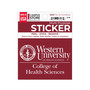 WesternU CHS Sticker 4x3 in