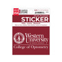 WesternU CO Sticker 4x3 in