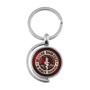 Engraved Spinner Key Chain Burgundy