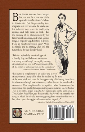His Luckiest Year by Father Finn, rear cover