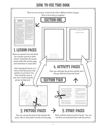 How to use A Child's True Story of Jesus – story picture activity method