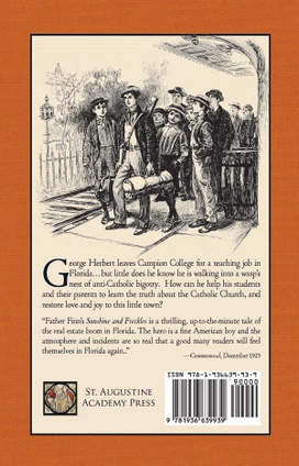 Sunshine and Freckles by Father Finn, rear cover