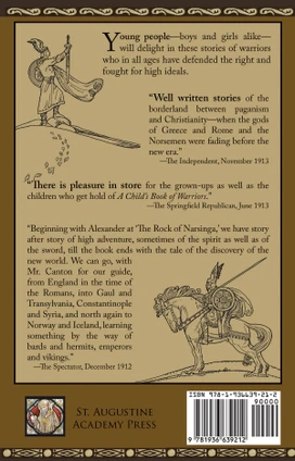 Child's Book of Warriors by William Canton, back cover