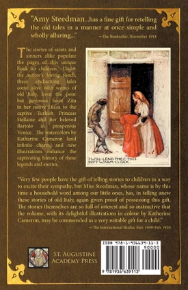Legends and Stories of Italy by Amy Steedman — back cover