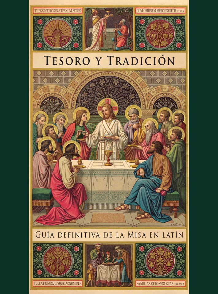 Portada de Tesoro y Tradición: Guía definitiva de la Misa en latín, de Lisa Bergman