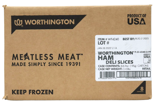 Worthington Ham Slices 8/6.9oz CASE