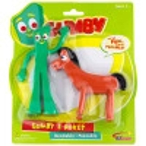 Gumby and Pokey bendable poseable figures