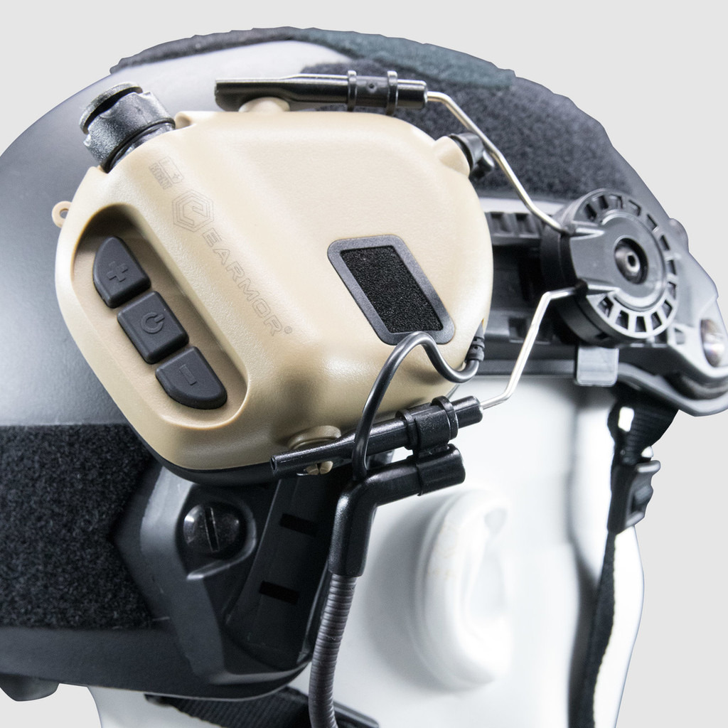 M32H Tactical Communication Hearing Protector for EXFIL Helmet Rails