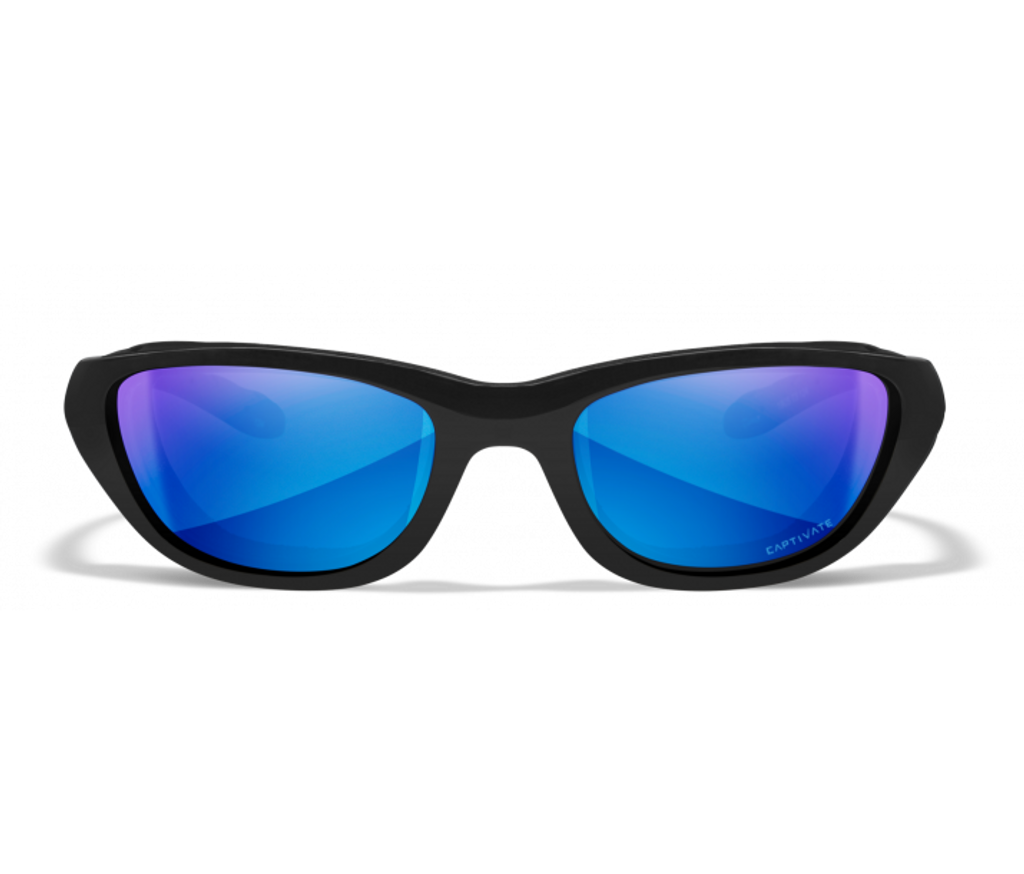 Wiley X AirRage | Captivate Polarised Blue Lens w/ Gloss Black Frame