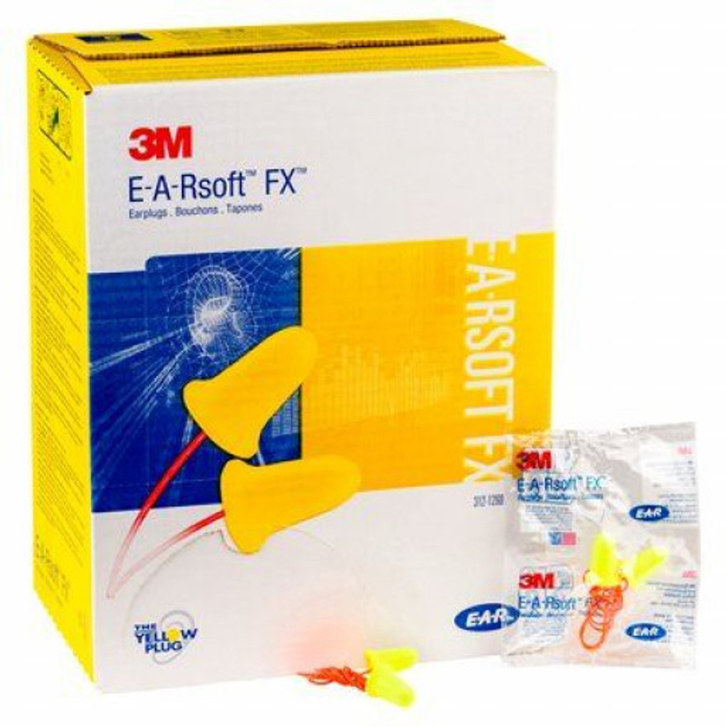 3M EAR FX Corded Earplugs (Pack of 200)