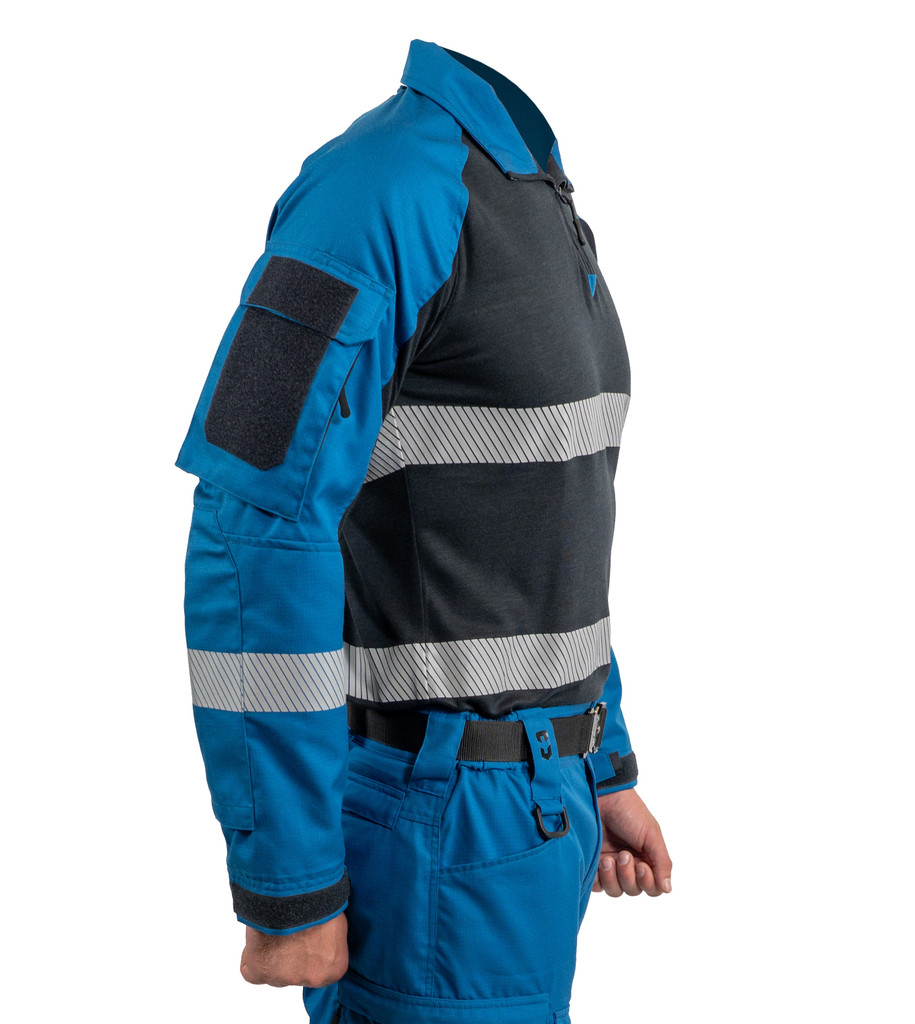 CPX Tactical Shirt FR Ripstop Royal Blue Hi-Vis Silver
