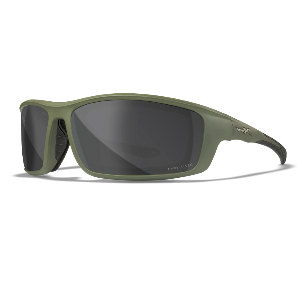 Grid | Captivate Polarised Grey Lens w/ Matte Utility Green Frame