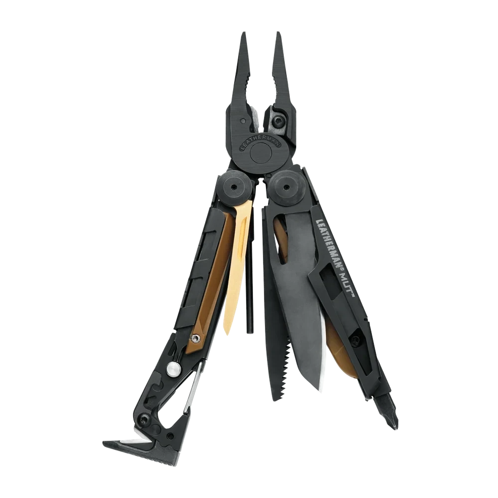 Leatherman | Mut, Black W/ Green Molle Sheath, YL833084, Military Utility Tool