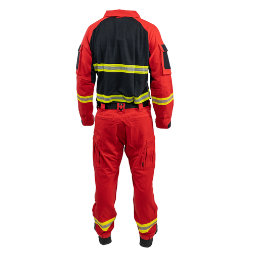 CPX Tactical Pants FR RIPSTOP Red Hi-Vis Yellow