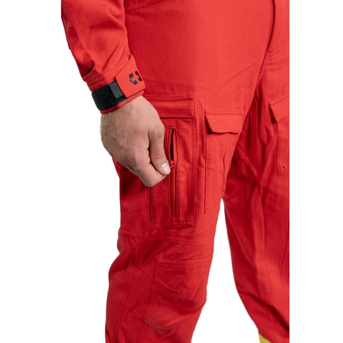 CPX Tactical Pants FR RIPSTOP Red Hi-Vis Yellow