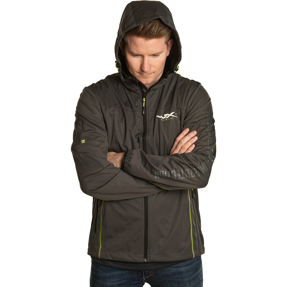 Wiley X Premium Tech Jacket Charcoal w/ Flash Green