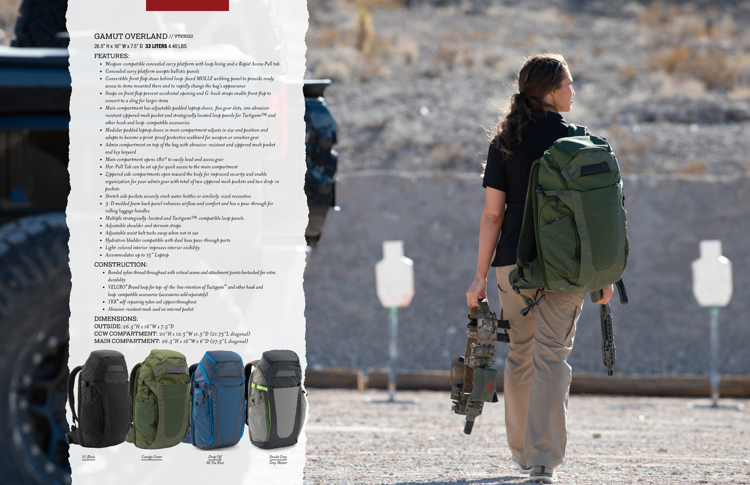 Vertx Gamut Overland Its Black Black The Tactical Shop