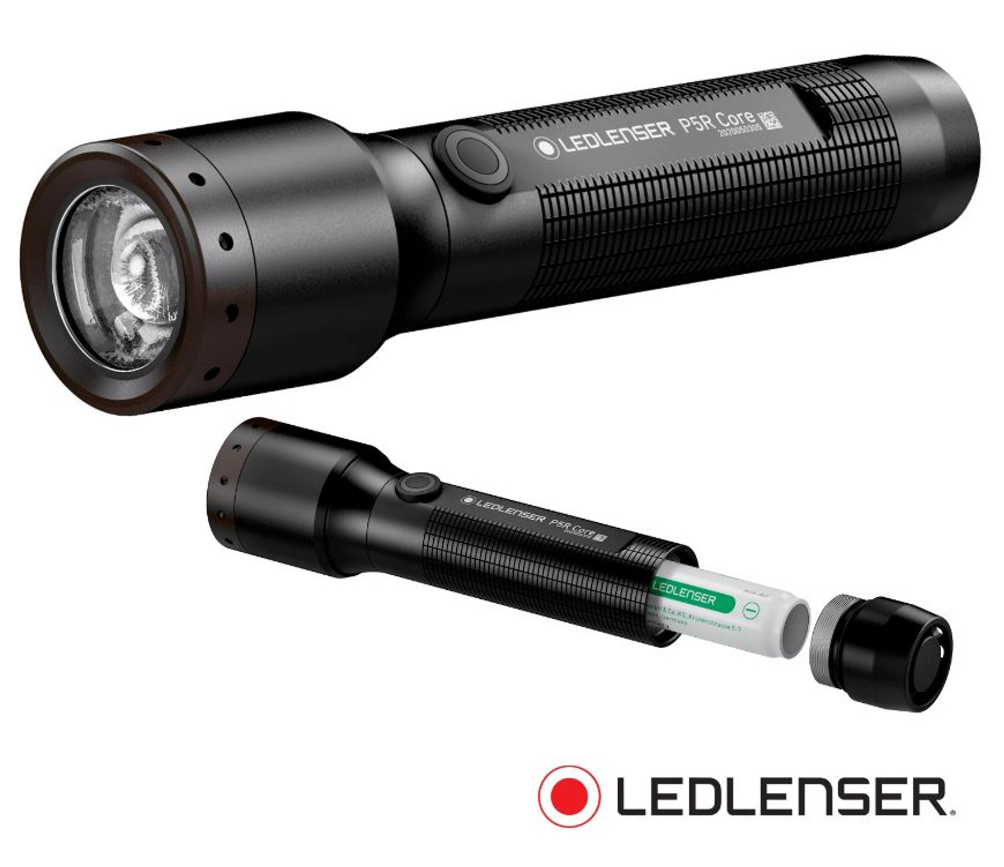 P5R Core Flashlight w/ Rechargeable Batteries Black The Tactical Shop
