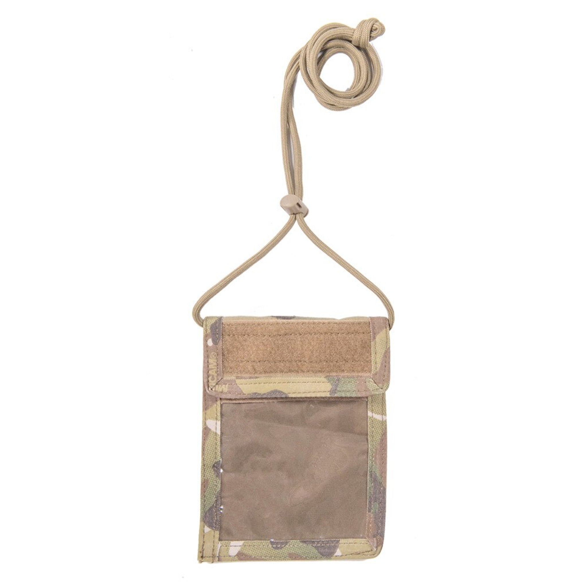 【Llife】SOFT STEER CARD CASE+NECK HOLDER ID Badge Card Holder Synthetic Leather Vertical Clip Neck