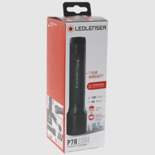 P7R Core Flashlight w/ Rechargeable Batteries Black