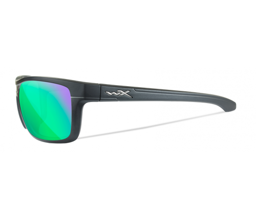 Wiley X Kingpin | Captivate Polarised Green Mirror Lens w/Graphite Frame