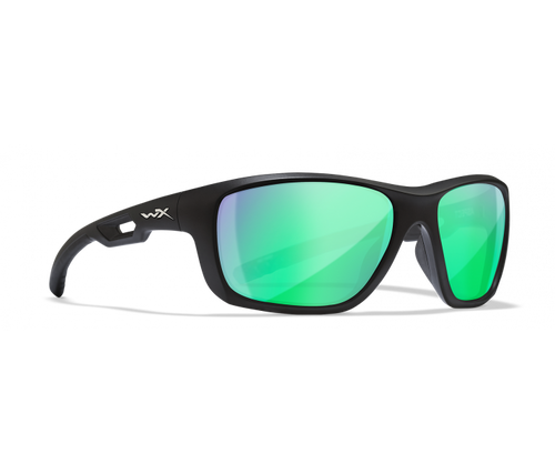 Wiley X Aspect | Captivate Polarised Green Mirror Lens w/ Matte Black Frame