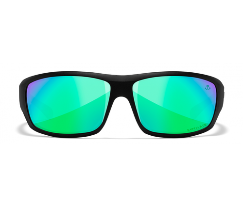 Wiley X Omega | Wheeler Captivate Polarised Green Mirror w/Matte Black Frame