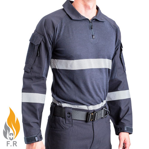 Frontline CPX Tactical Shirt FR Ripstop Navy Hi-Vis