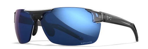 WILEY X PRIME | Gloss Crystal Grey / Captivate Polarized Blue Mirror, ACPRM09, Wiley X Prime, Prime, Active Series, Active 8