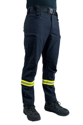 HPX Station ESO Pant FR Navy Hi-Vis Yellow