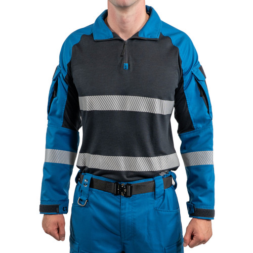 CPX Tactical Shirt FR Ripstop Royal Blue Hi-Vis Silver