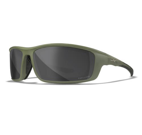 Grid | Captivate Polarised Grey Lens w/ Matte Utility Green Frame