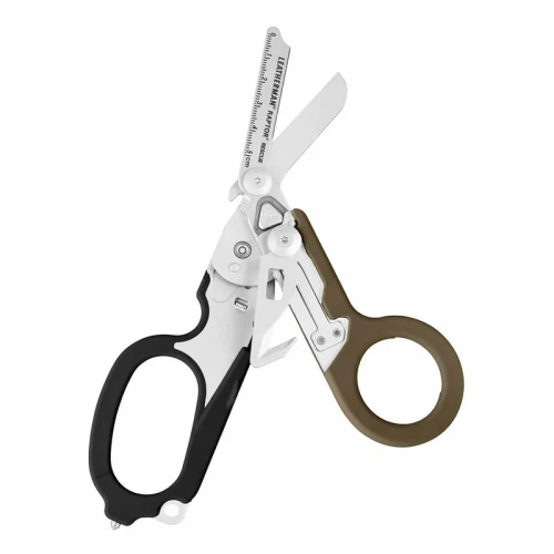 Leatherman | Raptor Rescue,  Tan and black W/ Utility Holster, YL832167, Glass breaker, strap cutter, rescue tool