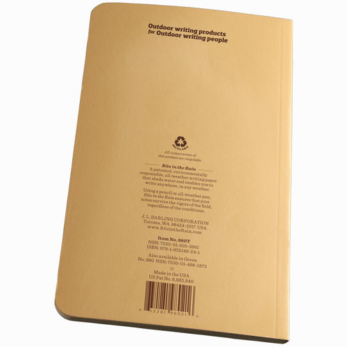 980T Tactical Field Notebook Tan