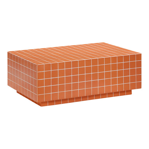 Mixie Indoor/Outdoor Tile Coffee Table (Orange)