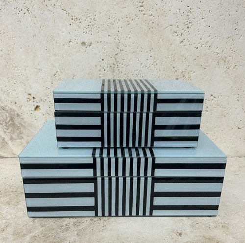 Arthur Glass Decorative Boxes (set of 2)