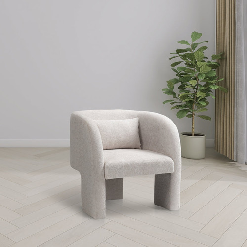 Sawyer Chenille Accent Chair (Cream)