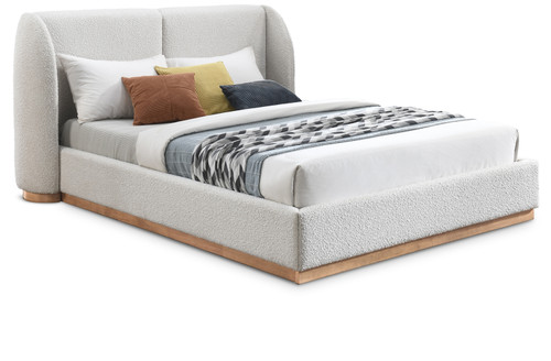 Yardin Boucle Bed (Queen)-Cream