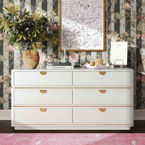 Julieta Dresser (Cream) 6-Drawer