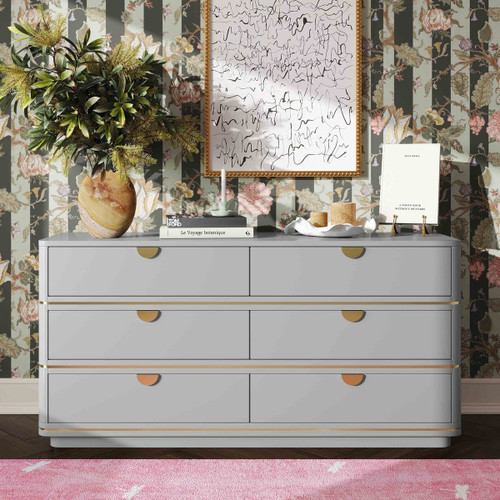 Julieta Dresser (Grey) 6-Drawer