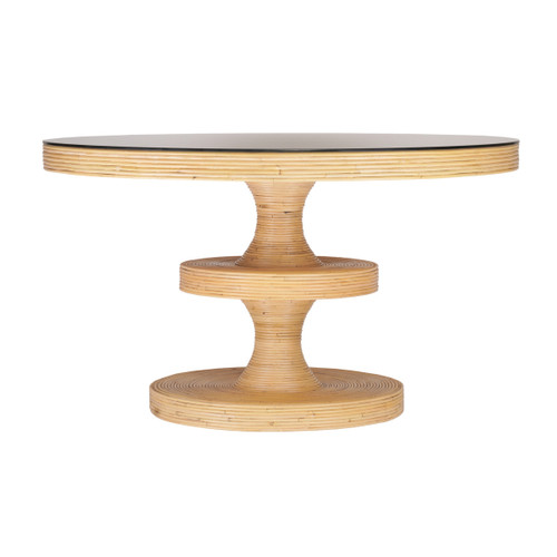 Apollonia Round Dining Table (Natural Rattan)