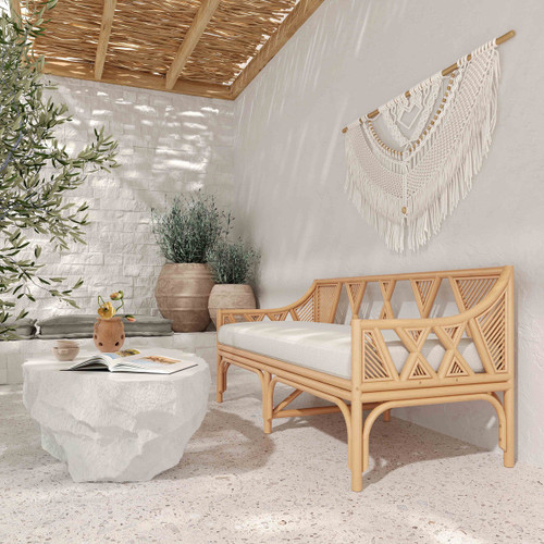 Jayla Rattan Outdoor Seat (Natural)