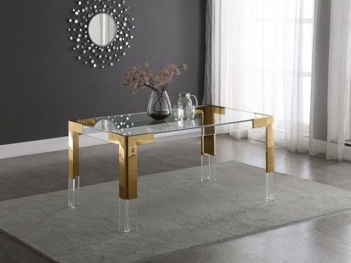 Hinton Dining Table-Rectangle (Gold)