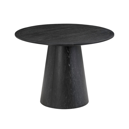 Sahara Oak Round Dining Table (Black)